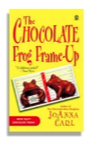 book cover - The Chocolate Frog Frameup by JoAnna Carl