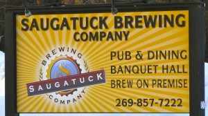 Saugatuck Brewing Company sign - Douglas, Michigan
